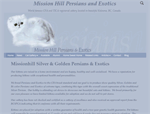 Tablet Screenshot of missionhillpersians.com